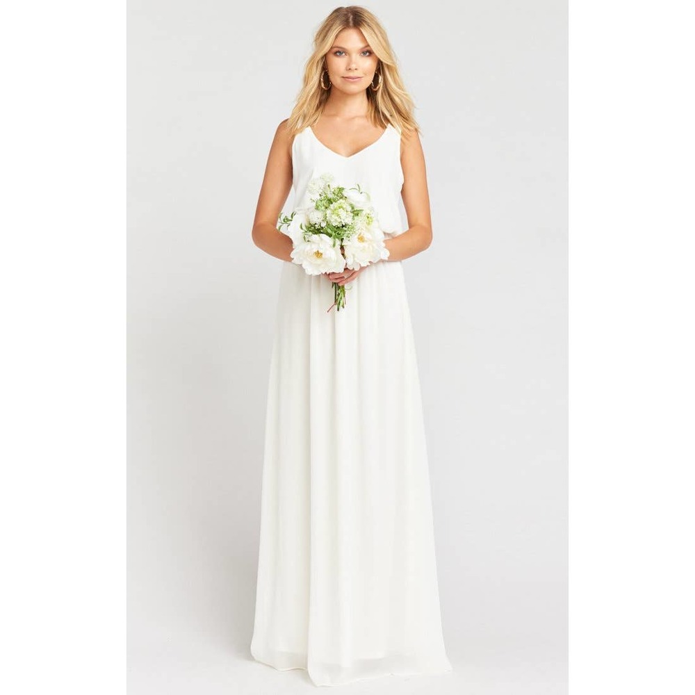 SHOW ME YOUR MUMU kendall wedding cake chiffon maxi dress XL